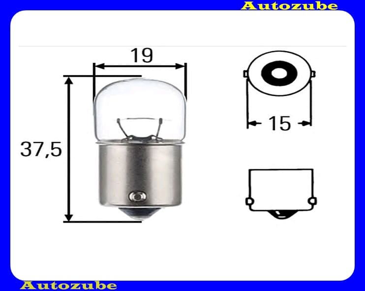 Izzó R10W 24V_10W   (BA15s)  {HELLA}